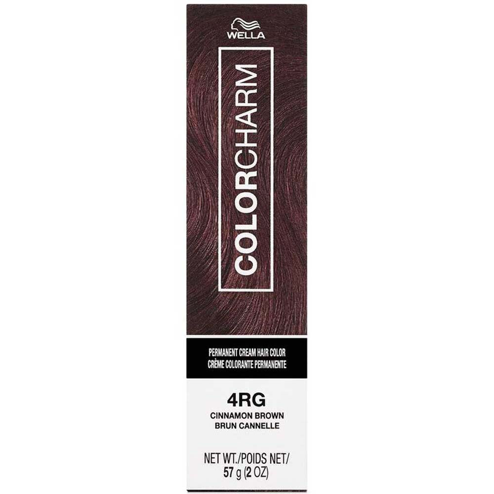 WELLA COLOR CHARM PERMANENT CREAM HAIR COLOR 4RG Cinnamon Brown Permanent Color WELLA for sacramento, california, barbers, hair stylist, cosmetologist, beauty industry