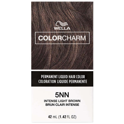 WELLA COLOR CHARM PERMANENT LIQUID HAIR COLOR - 5NN INTENSE LIGHT BROWN