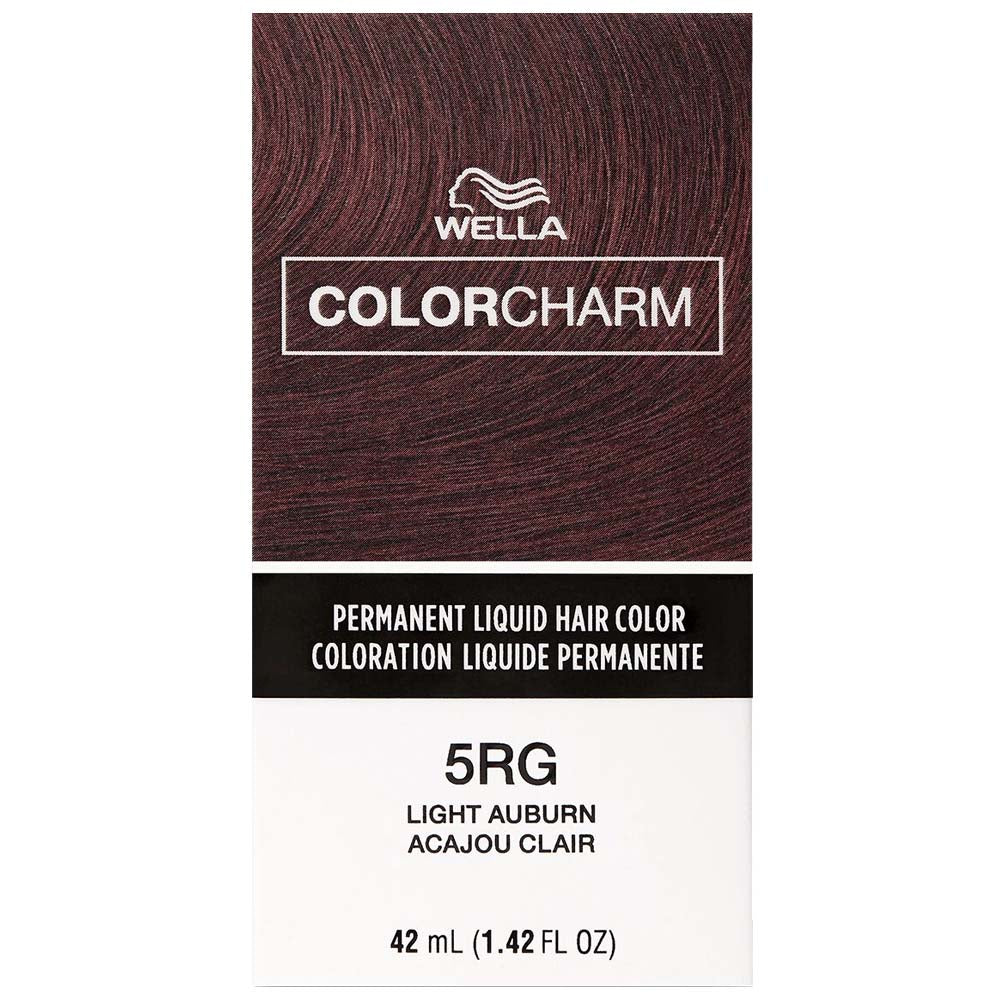 WELLA COLOR CHARM PERMANENT LIQUID HAIR COLOR - 5RG/445 LIGHT AUBURN