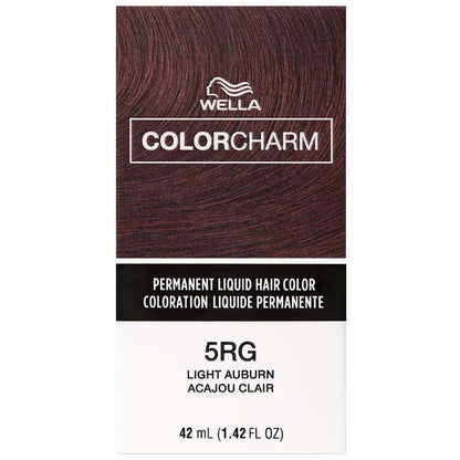 WELLA COLOR CHARM PERMANENT LIQUID HAIR COLOR - 5RG/445 LIGHT AUBURN