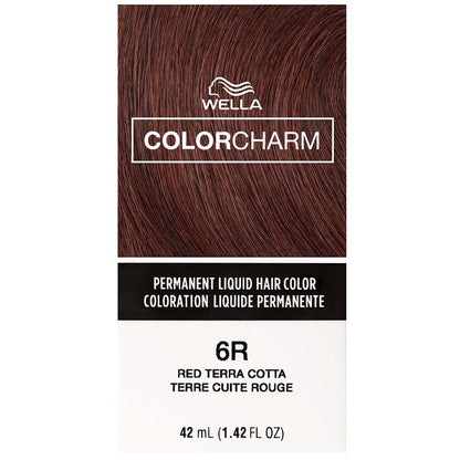 WELLA COLOR CHARM PERMANENT LIQUID HAIR COLOR - 6R RED TERRA COTTA