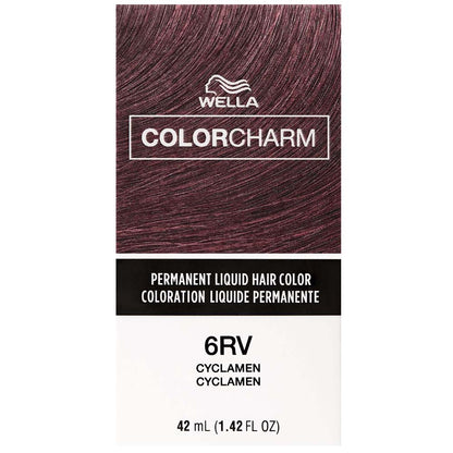 WELLA COLOR CHARM PERMANENT LIQUID HAIR COLOR - 6RV/607 CYCLAMEN