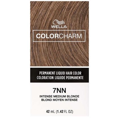 WELLA COLOR CHARM PERMANENT LIQUID HAIR COLOR - 7NN INTENSE MEDIUM BLONDE