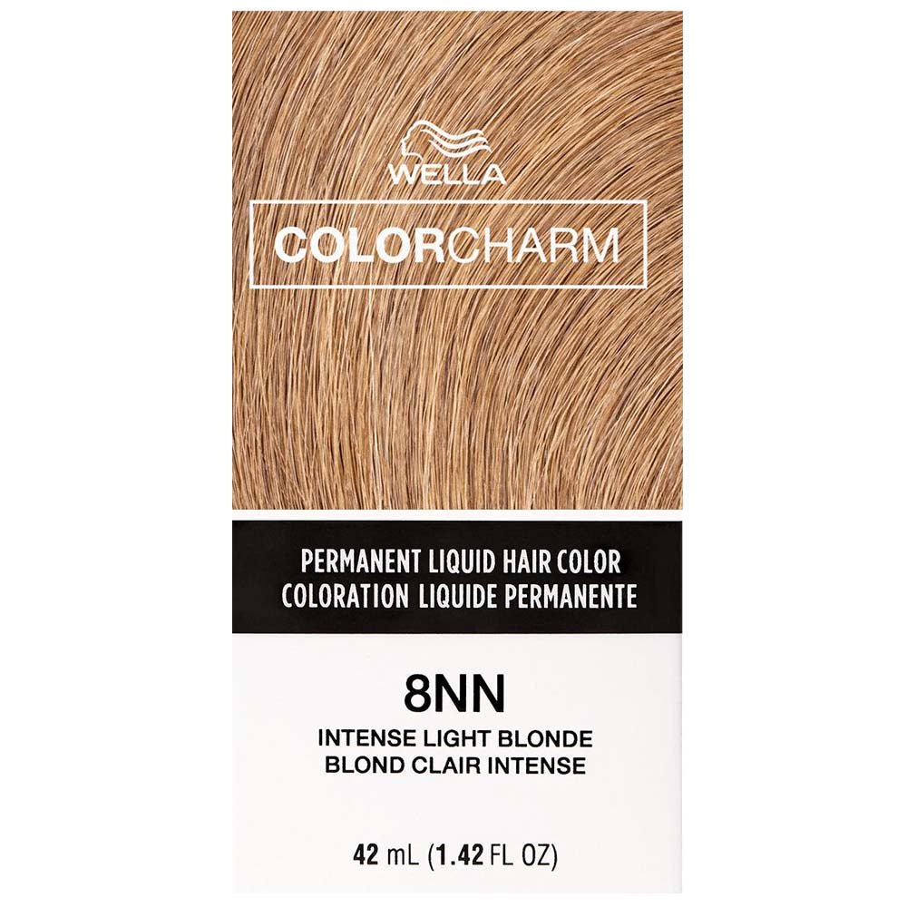 WELLA COLOR CHARM PERMANENT LIQUID HAIR COLOR - 8NN INTENSE LIGHT BLONDE