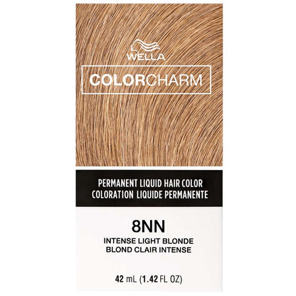 WELLA COLOR CHARM PERMANENT LIQUID HAIR COLOR - 8NN INTENSE LIGHT BLONDE