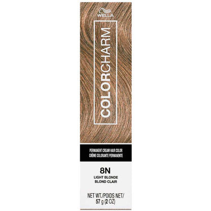 Wella Color Charm hair color box for light blonde hair on a white background