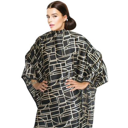 BeauBAR Supply CRICKET HAIRCUTTING CAPE - ART DECO AP - 12081