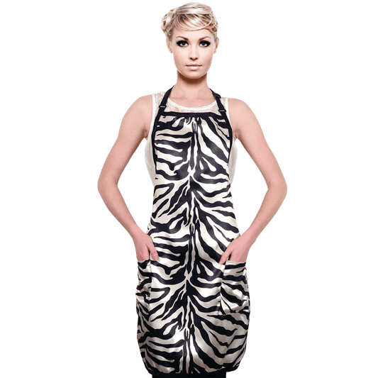 BeauBAR Supply CRICKET STYLIST APRON - ZEBRA AP - 12127