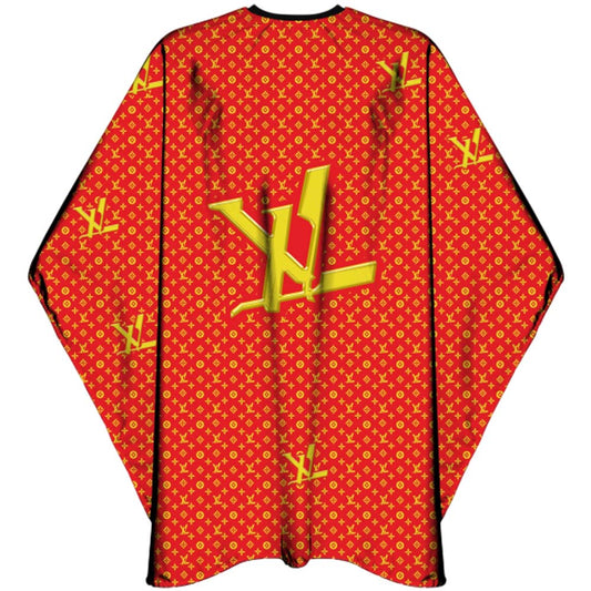 The Shave Factory Barber Cape - Red LV