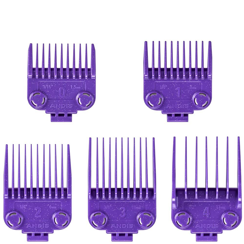 BeauBAR Supply ANDIS MASTER DUAL MAGNETIC SMALL COMB SET - 5 PC CL - 01410