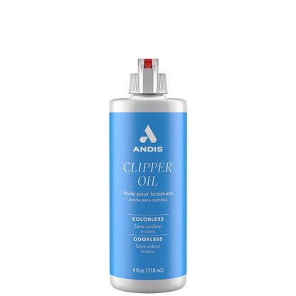 Andis Clipper Oil 4 oz professional colorless and odorless blade lubricant for clippers and trimmers | BeauBAR Supply