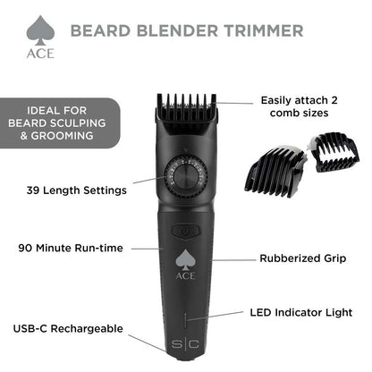 STYLECRAFT ACE CORDLESS BEARD BLENDER TRIMMER Trimmer STYLECRAFT for sacramento, california, barbers, hair stylist, cosmetologist, beauty industry