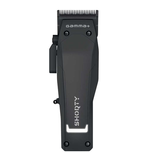 Black hair clipper with 'gamma+' branding on a white background