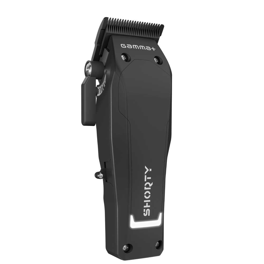 GAMMA+ Shorty Compact Clipper in matte black - front angled view