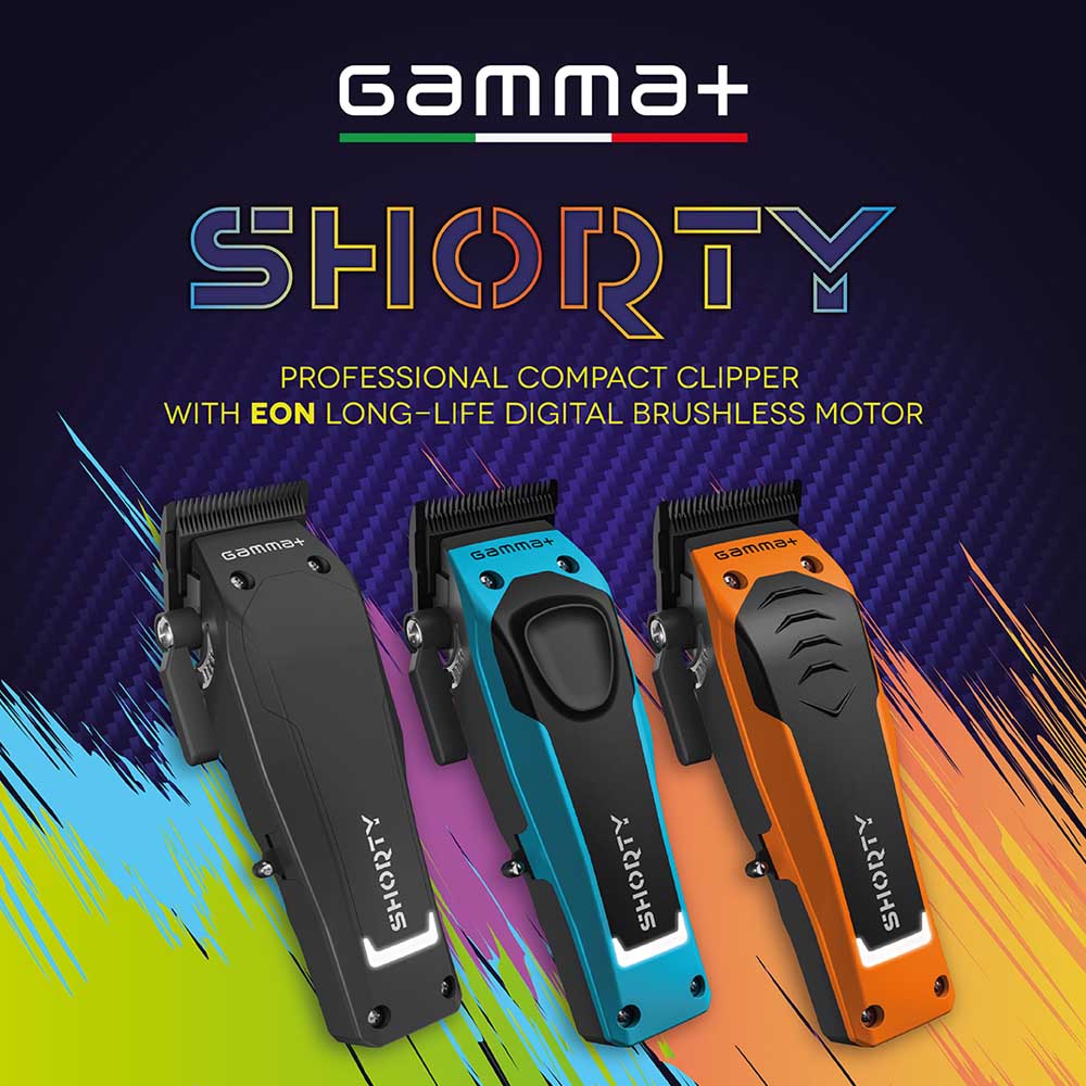 GAMMA+ SHORTY COMPACT CLIPPER Clipper GAMMA for sacramento, california, barbers, hair stylist, cosmetologist, beauty industry