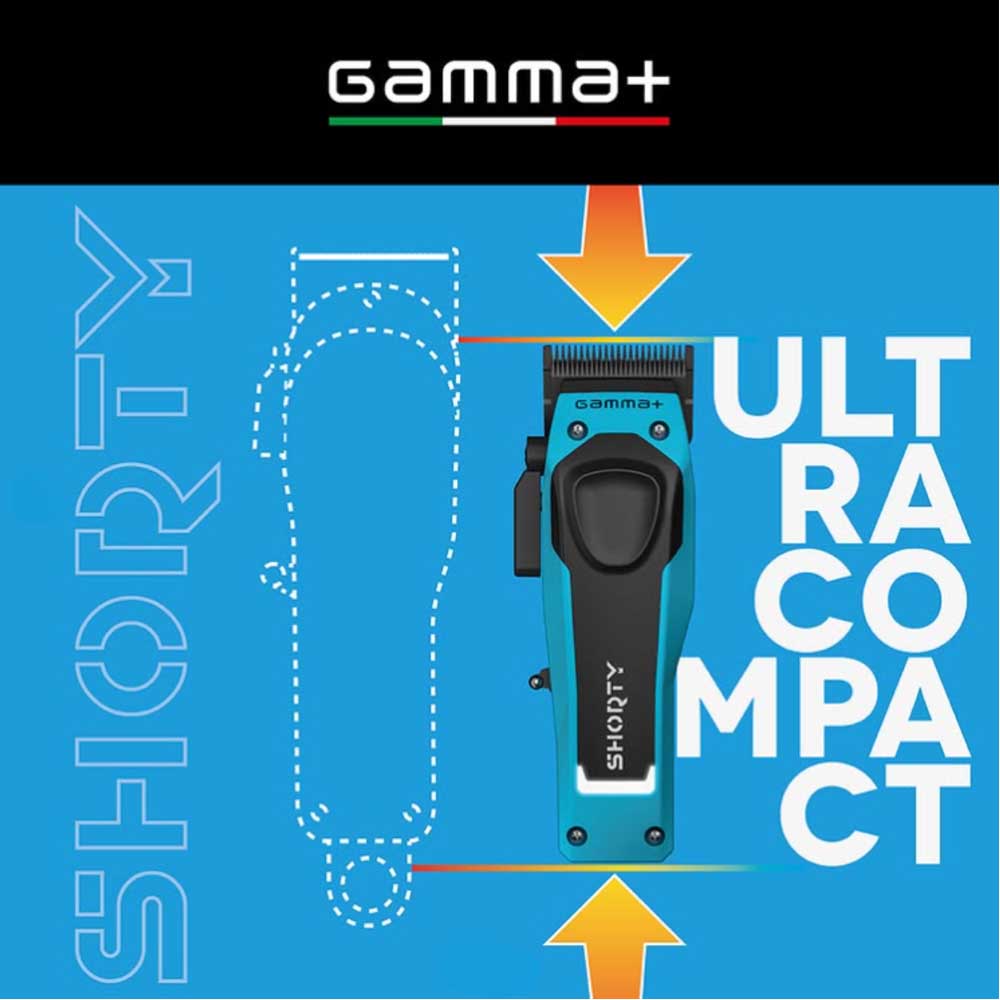 GAMMA+ SHORTY COMPACT CLIPPER Clipper GAMMA for sacramento, california, barbers, hair stylist, cosmetologist, beauty industry