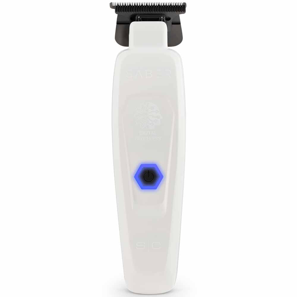 STYLECRAFT BRUSHLESS SABER METAL TRIMMER - WHITE LIMITED EDITION Trimmer STYLECRAFT for sacramento, california, barbers, hair stylist, cosmetologist, beauty industry