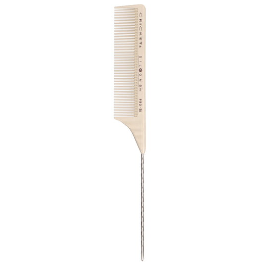 CRICKET SILKOMB - PRO-50 FINE TOOTHED METAL RATTAIL COMB