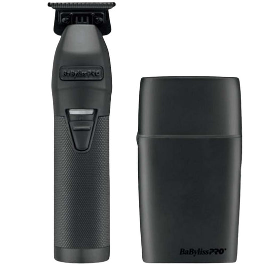 BABYLISSPRO TRIMMER & DOUBLE-FOIL SHAVER DUO - BLACK LIMITEDFX