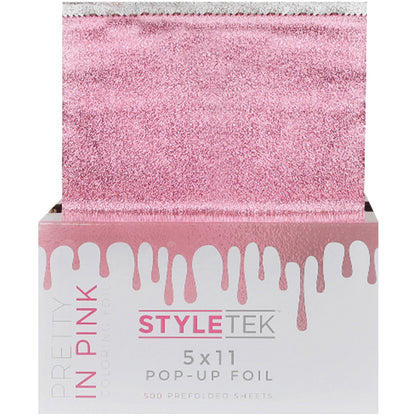 StyleTek Coloring Foil Sheets - 5 x 11 in - 500 - Pretty In Pink