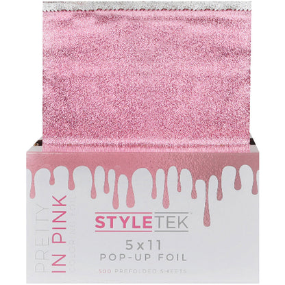 StyleTek Coloring Foil Sheets - 5 x 11 in - 500 - Pretty In Pink