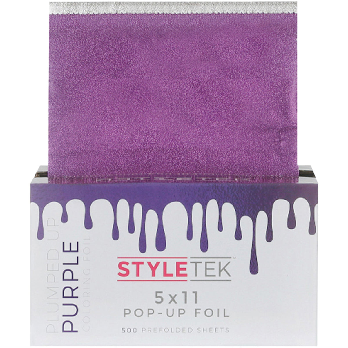 StyleTek Coloring Foil Sheets - 5 x 11 in - 500 - Plumped Up Purple