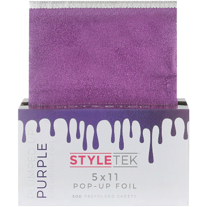 StyleTek Coloring Foil Sheets - 5 x 11 in - 500 - Plumped Up Purple