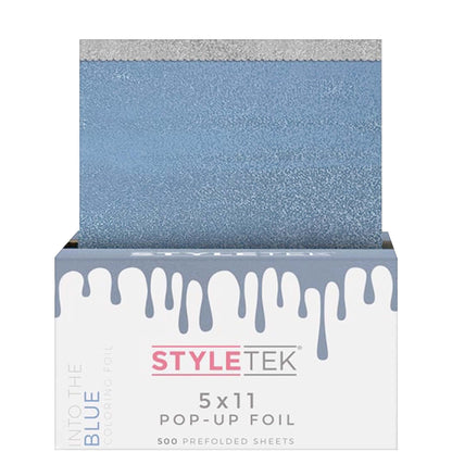 StyleTek Coloring Foil Sheets - 5 x 11 in - 500 - Into The Blue