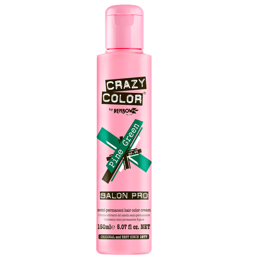 BeauBAR Supply CRAZY COLOR SEMI - PERMANENT HAIR COLOR CREAM - 46 PINE GREEN CO - 01858