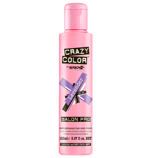 BeauBAR Supply CRAZY COLOR SEMI - PERMANENT HAIR COLOR CREAM - 54 LAVENDER CO - 01863