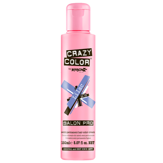 BeauBAR Supply CRAZY COLOR SEMI - PERMANENT HAIR COLOR CREAM - 55 LILAC CO - 01864