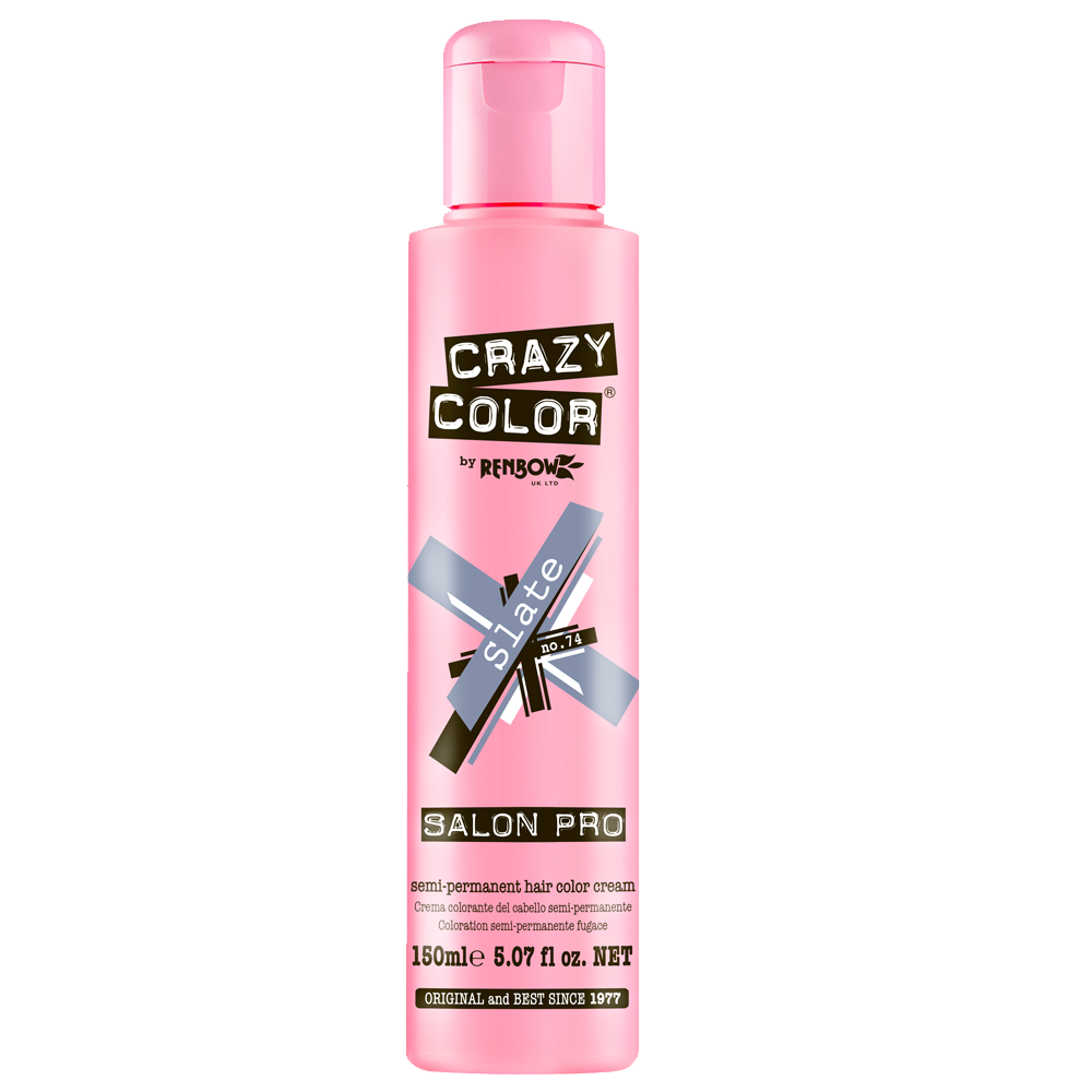 CRAZY COLOR SEMI-PERMANENT HAIR COLOR CREAM - 74 SLATE