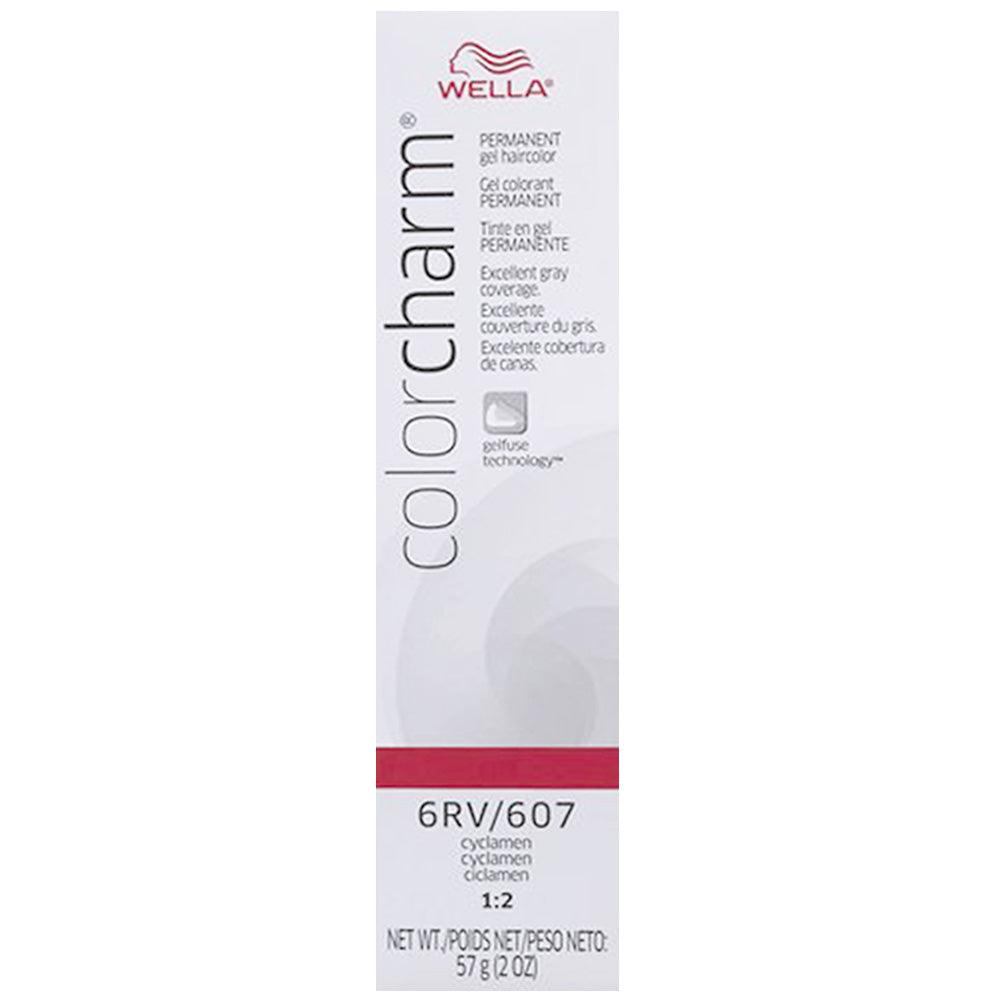 WELLA COLOR CHARM PERMANENT GEL HAIR COLOR - 6RV/607 CYCLAMEN