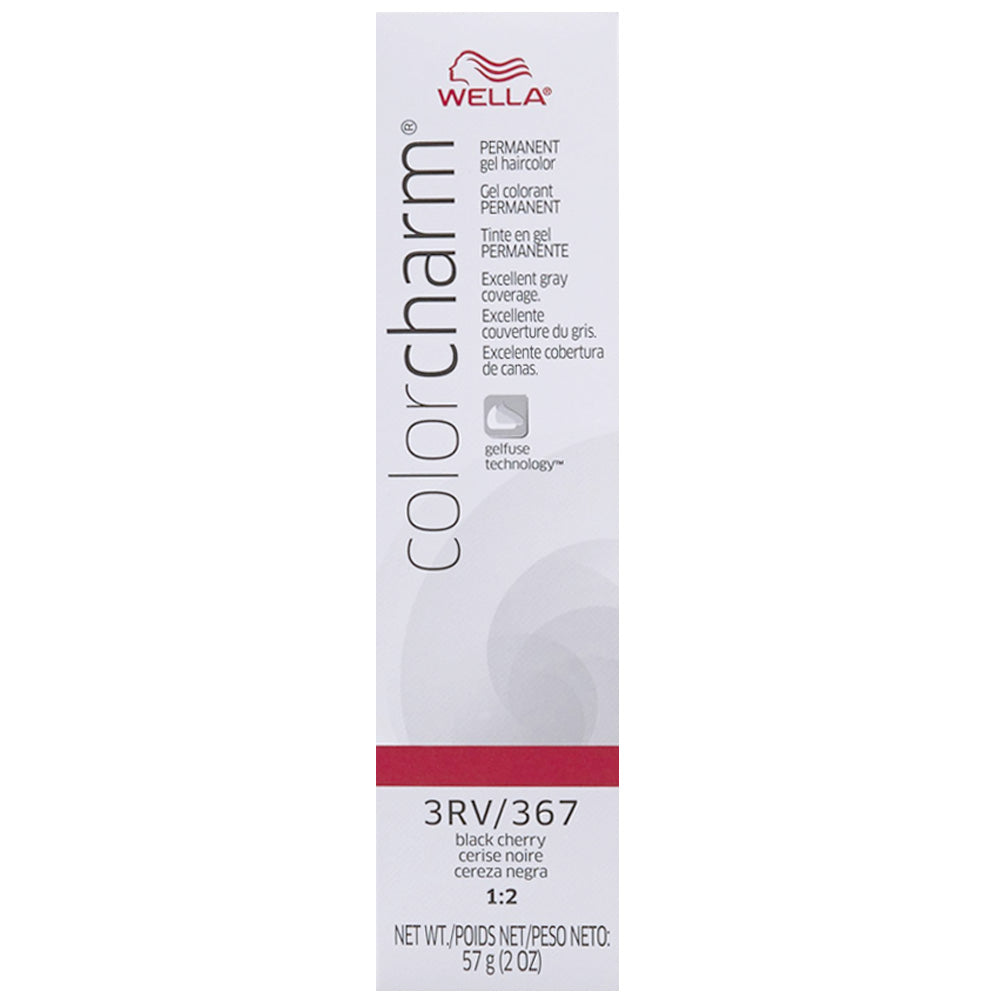 WELLA COLOR CHARM PERMANENT GEL HAIR COLOR - 3RV/367 BLACK CHERRY