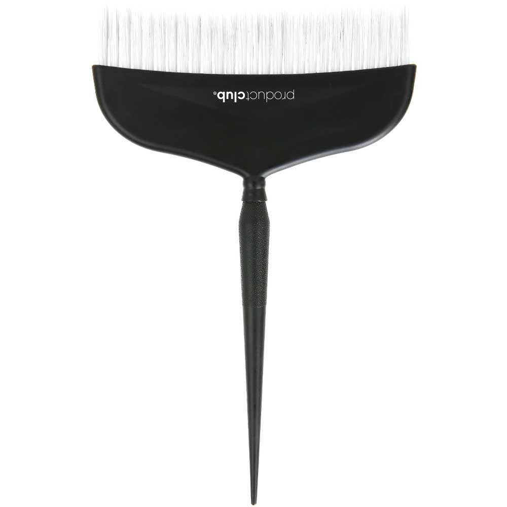 A black hair developer applicator brush with a long handle and fine bristles, featuring the white text 'productclub' on the bristle head, set against a plain white background.