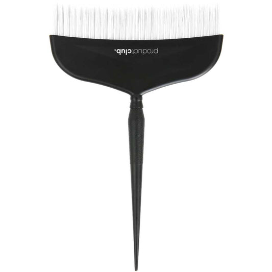 A black hair developer applicator brush with a long handle and fine bristles, featuring the white text 'productclub' on the bristle head, set against a plain white background.