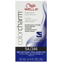 wella color charm permanent liquid hair color - 5a/246 light ash brown