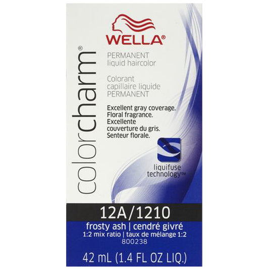 WELLA COLOR CHARM PERMANENT LIQUID HAIR COLOR - 12A/1210 FROSTY ASH