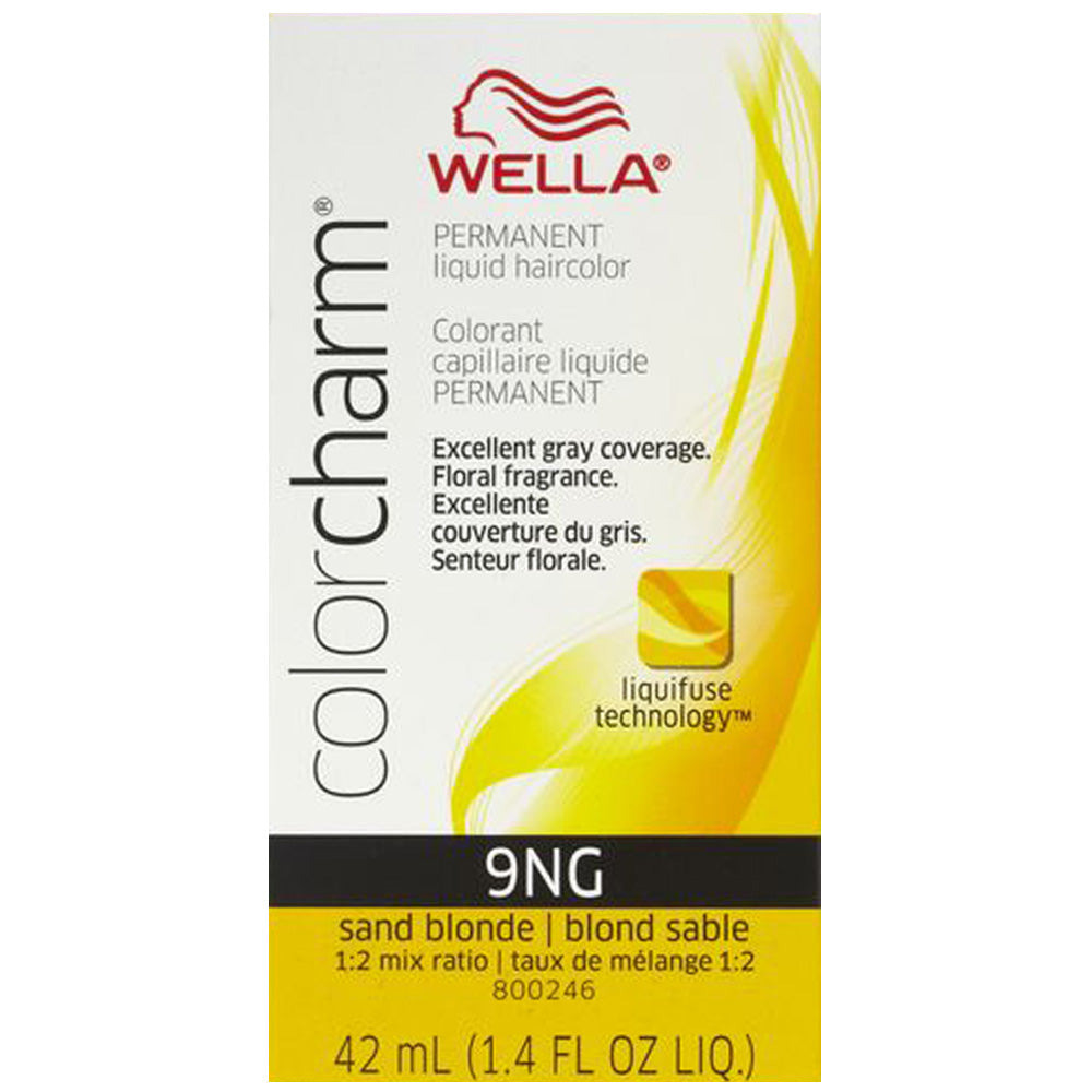 WELLA COLOR CHARM PERMANENT LIQUID HAIR COLOR - 9NG SAND BLONDE