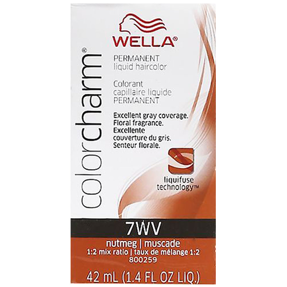 WELLA COLOR CHARM PERMANENT LIQUID HAIR COLOR - 7WV NUTMEG