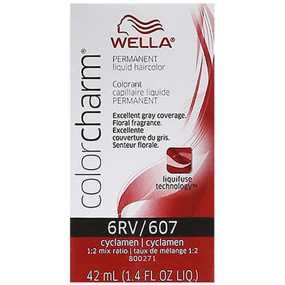 WELLA COLOR CHARM PERMANENT LIQUID HAIR COLOR - 6RV/607 CYCLAMEN