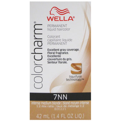 WELLA COLOR CHARM PERMANENT LIQUID HAIR COLOR - 7NN INTENSE MEDIUM BLONDE