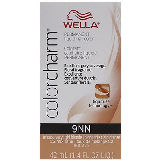 WELLA COLOR CHARM PERMANENT LIQUID HAIR COLOR - 9NN INTENSE VERY LIGHT BLONDE