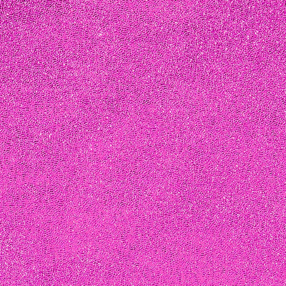 A close-up texture shot of a vibrant pink glittery fabric or material surface.