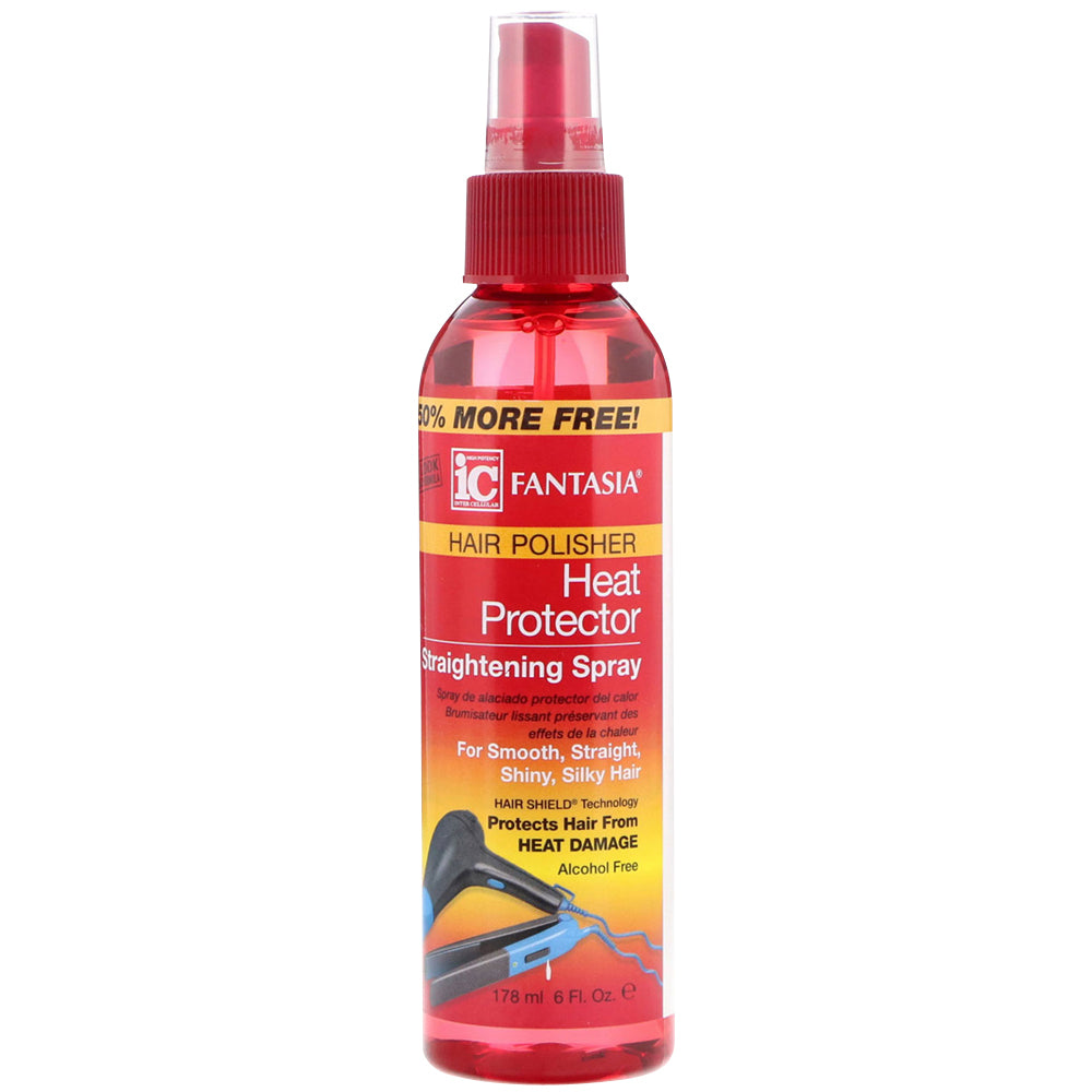 Fantasia Heat Protector Straightening Hair Polisher Spray - 6 oz