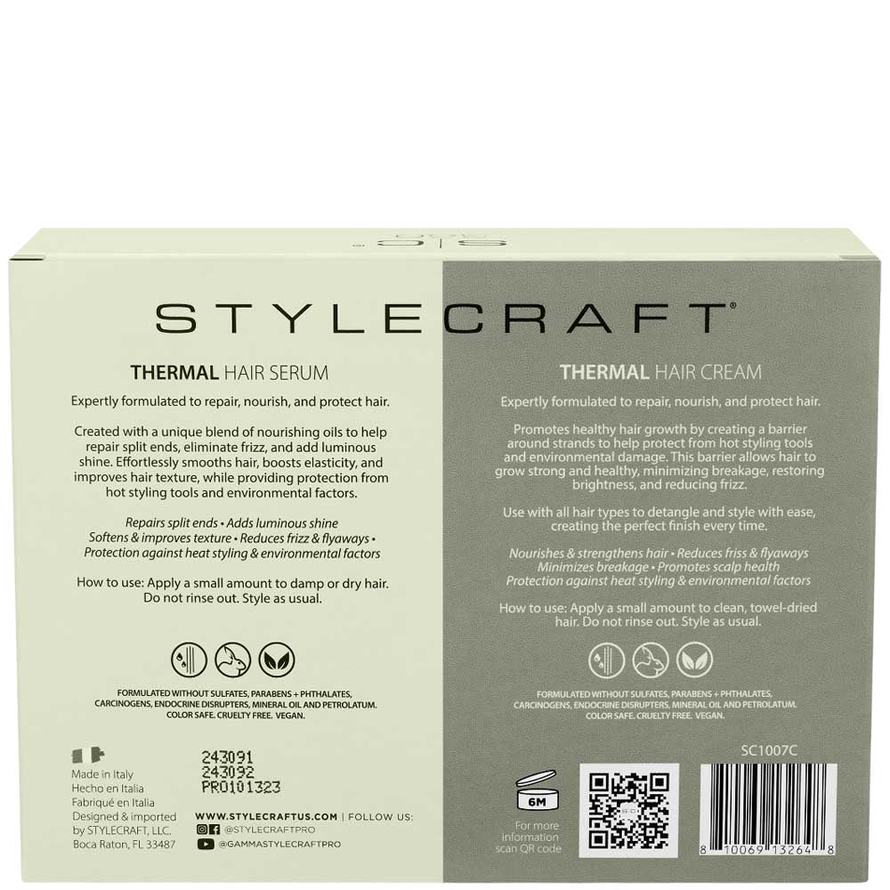STYLECRAFT S|C 360 REVIVAL THERMAL HAIR CREAM & SERUM - 1.7 OZ Hair Treatment STYLECRAFT for sacramento, california, barbers, hair stylist, cosmetologist, beauty industry