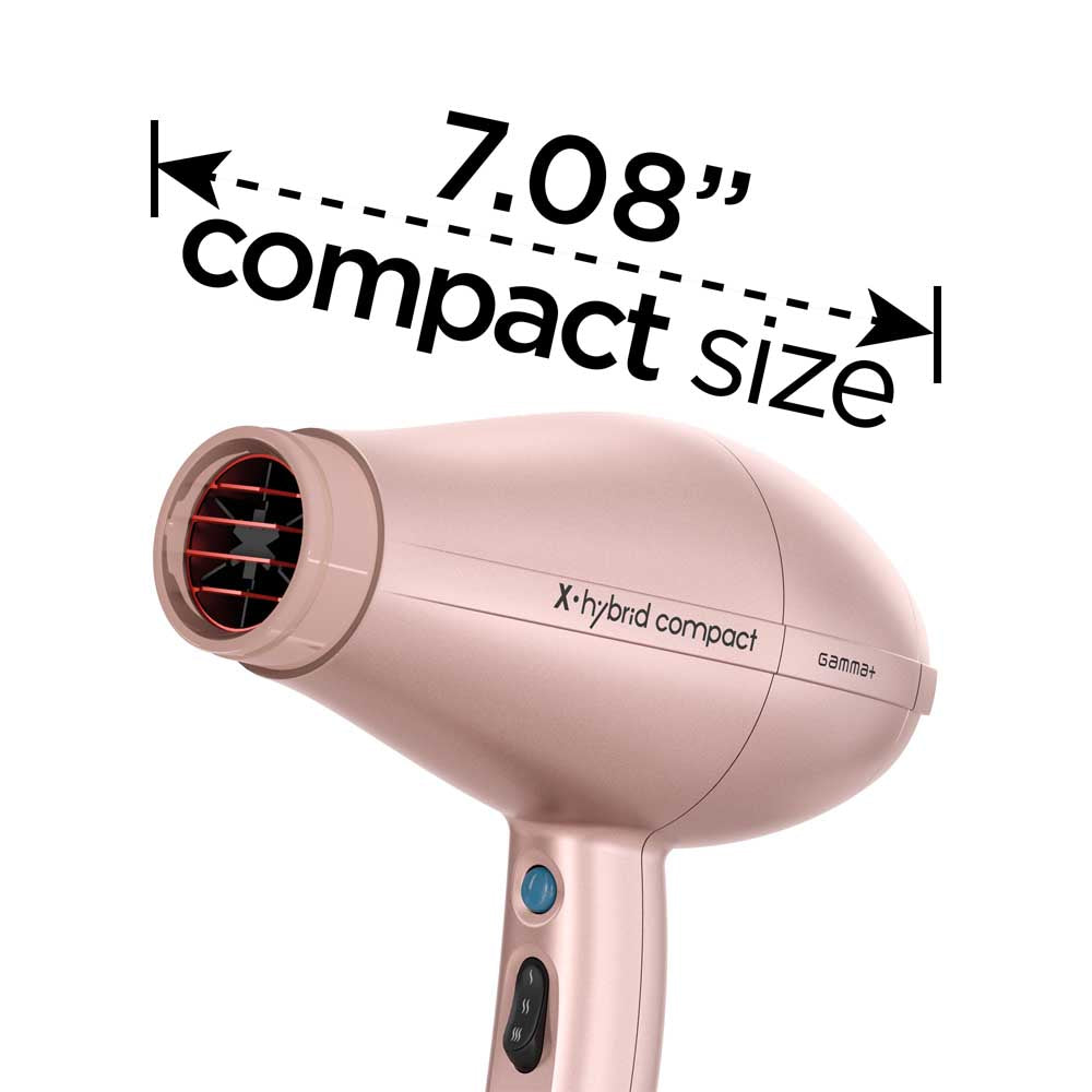 GAMMA+ X-HYBRID COMPACT DRYER - ROSE GOLD Hair Dryer GAMMA for sacramento, california, barbers, hair stylist, cosmetologist, beauty industry