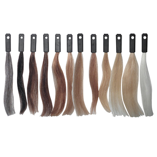 CELEBRITY 100% HUMAN HAIR COLOR TESTING KIT - 12 SWATCHES