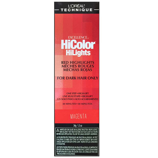 L'OREAL EXCELLENCE HICOLOR HILIGHTS PERMANENT CREME HAIR COLOR - MAGENTA