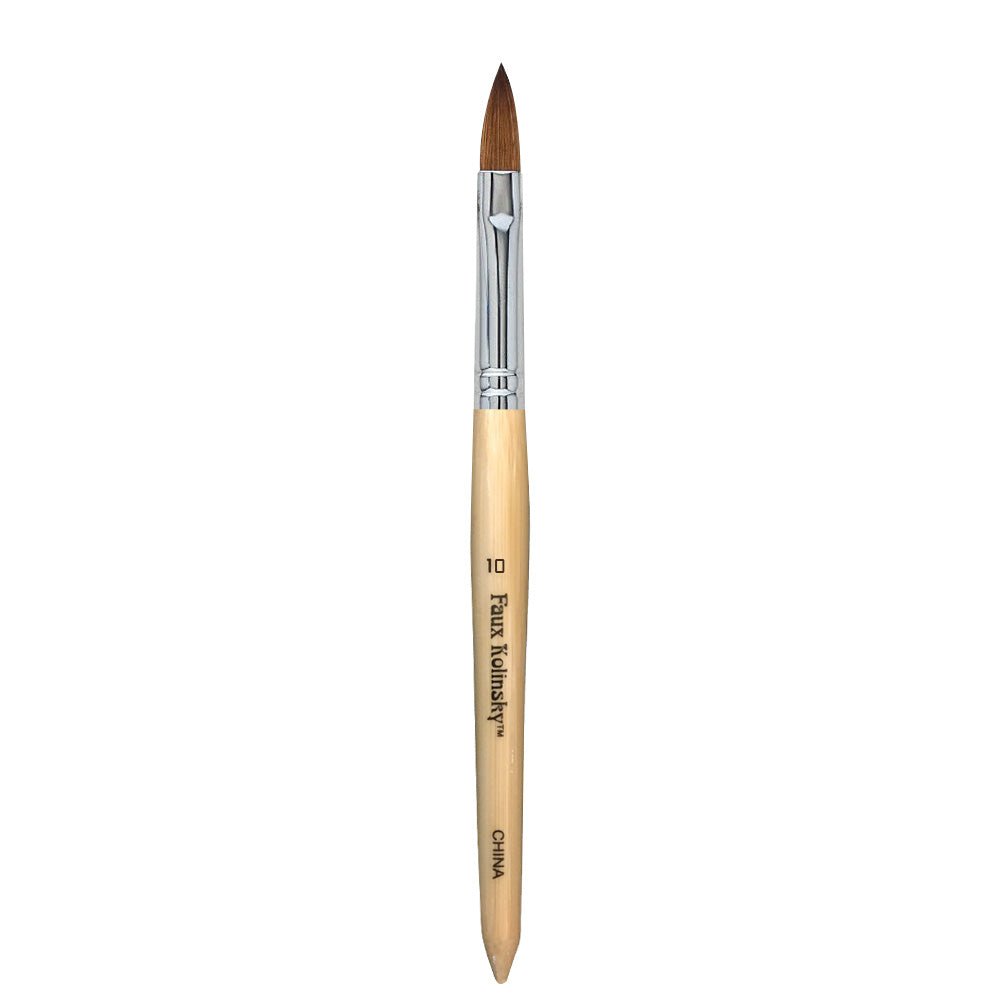 Americanails Faux Kolinsky Premium Acrylic Nail Brush #10 Oval